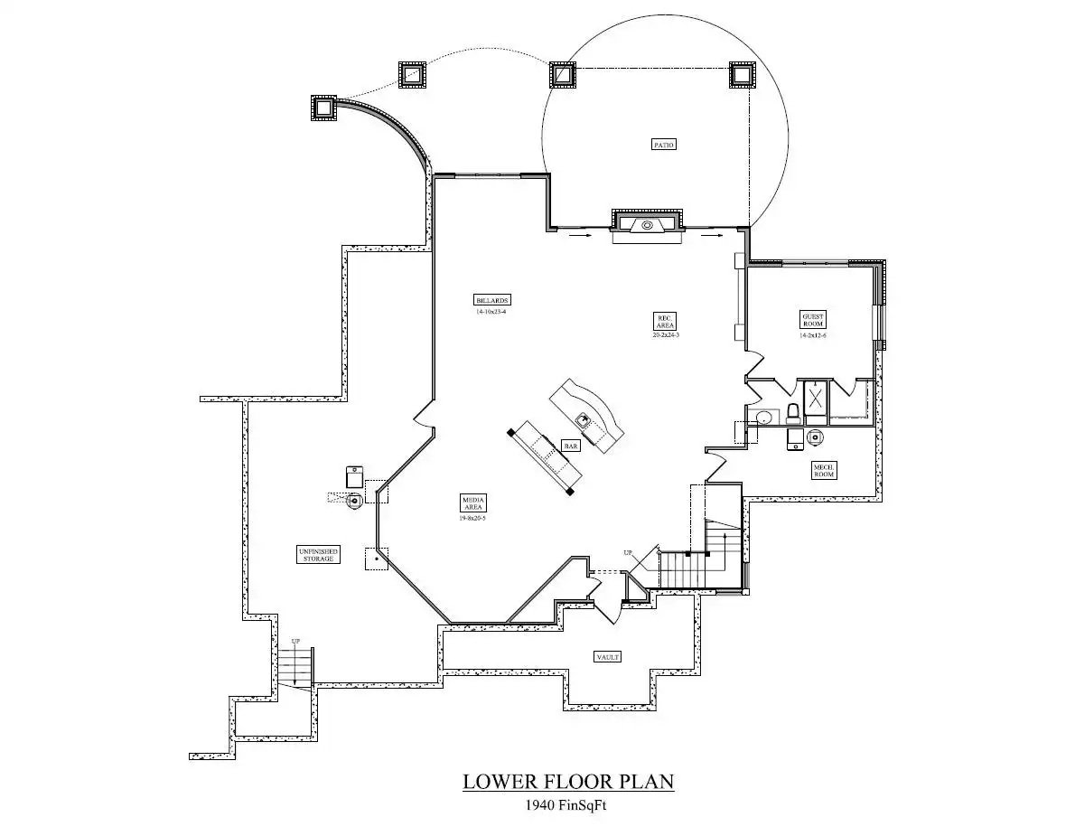 Lower Level Floor Plan