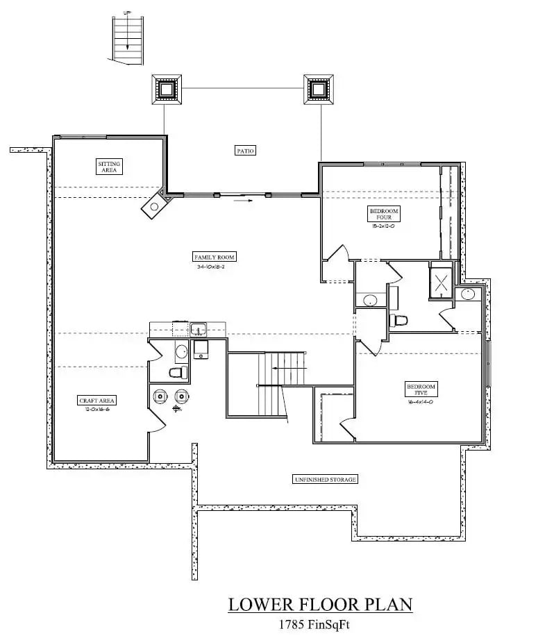 Lower Level Floor Plan