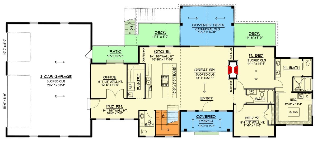Main Level Floor Plan