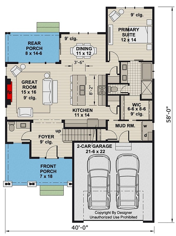 Main Level Floor Plan