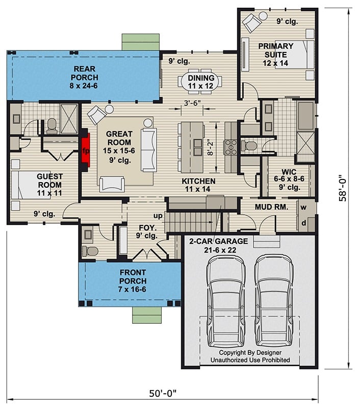 Main Level Floor Plan