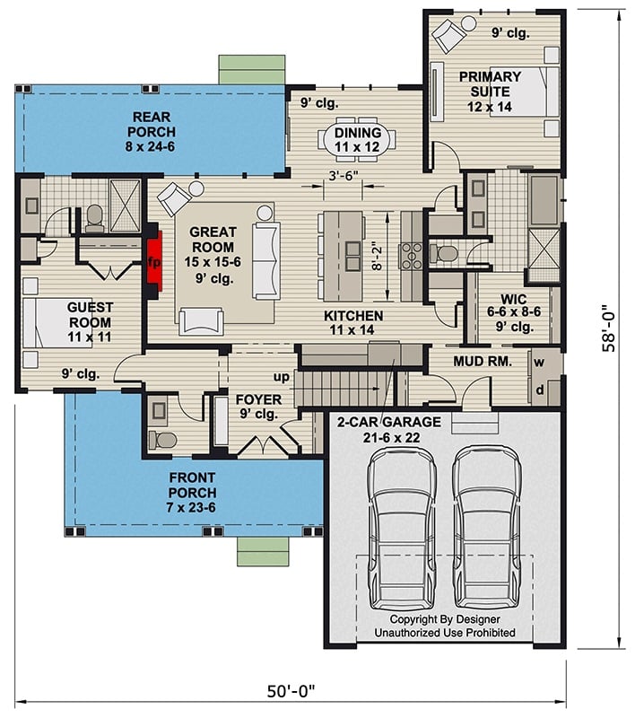 Main Level Floor Plan