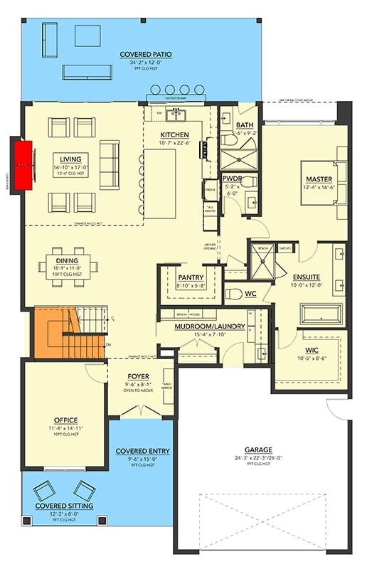 Main Level Floor Plan