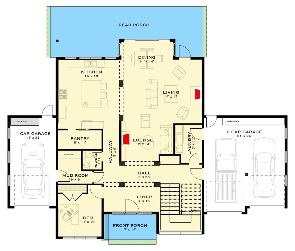 Main Level Floor Plan