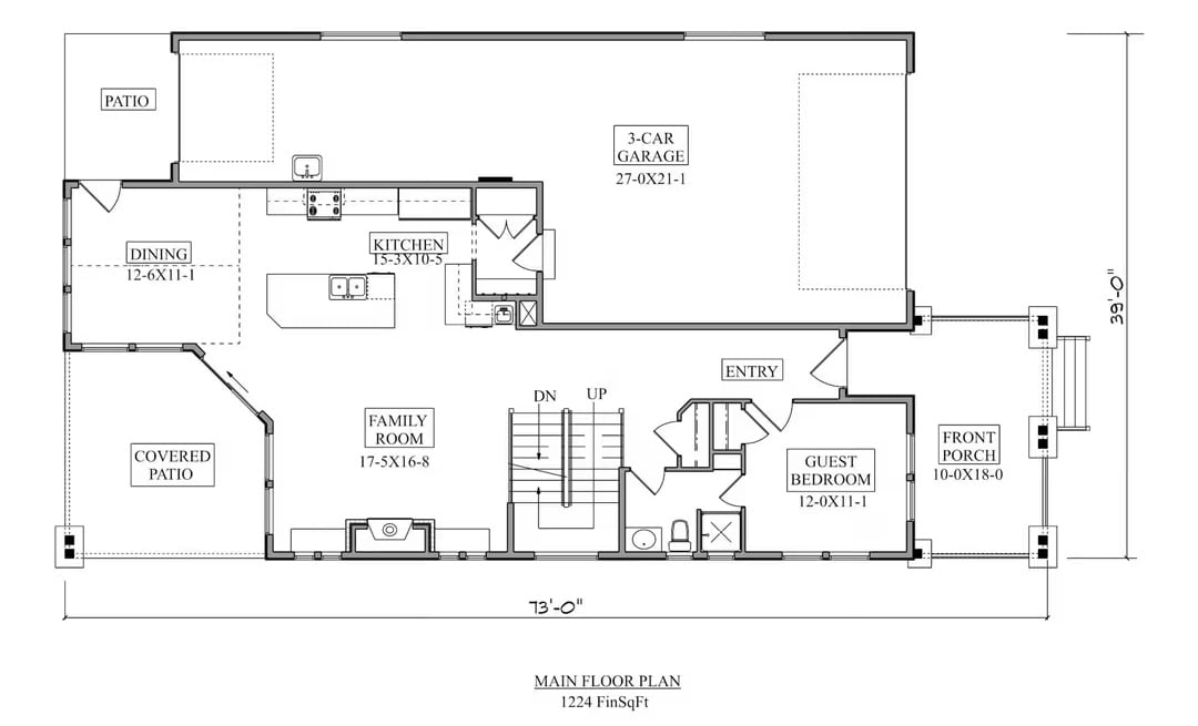 Main Level Floor Plan