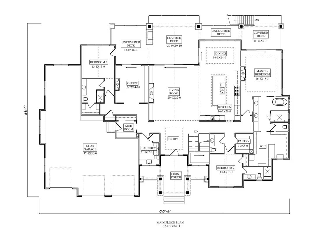 Main Level Floor Plan