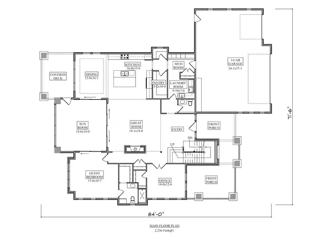 Main Level Floor Plan