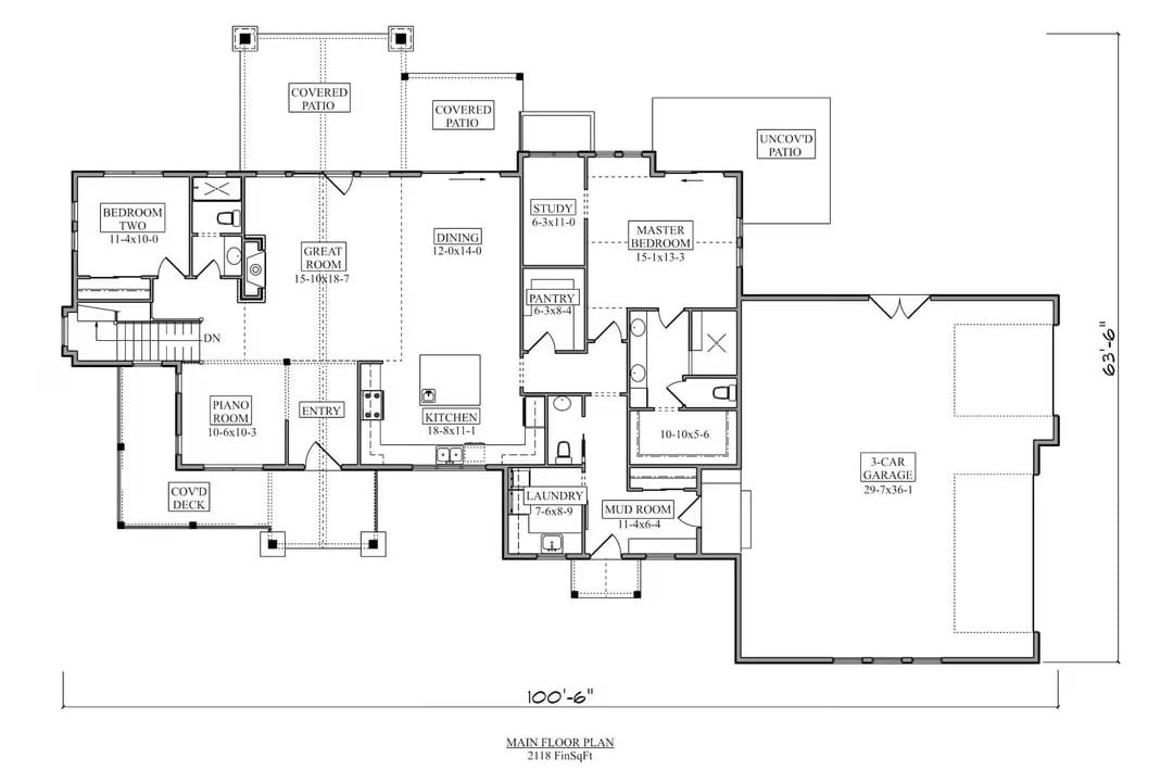 Main Level Floor Plan