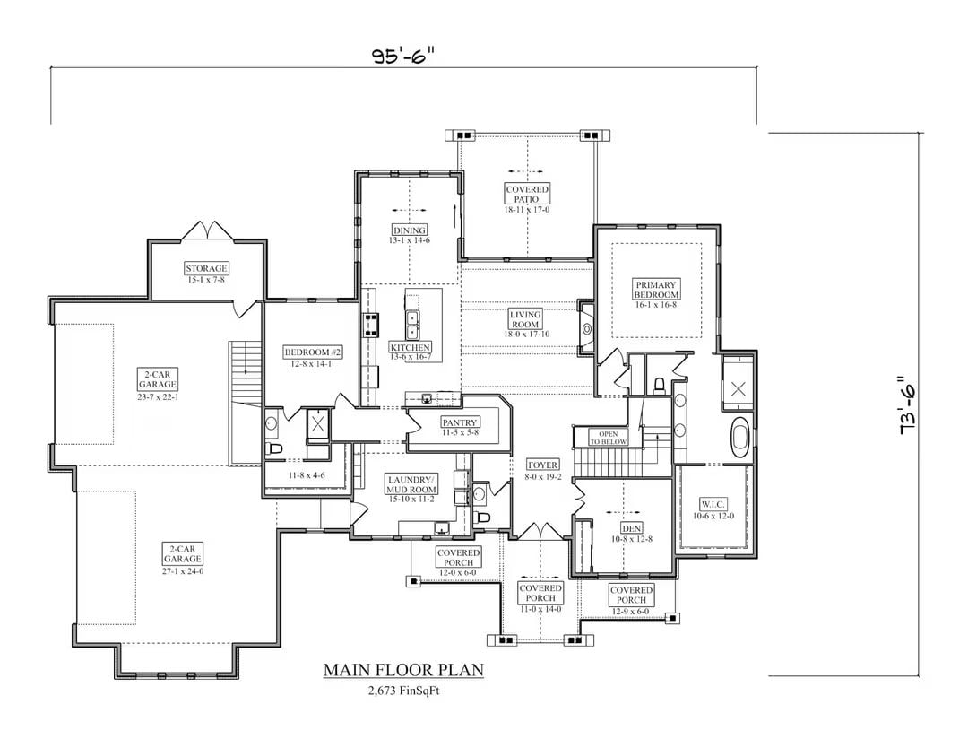 Main Level Floor Plan