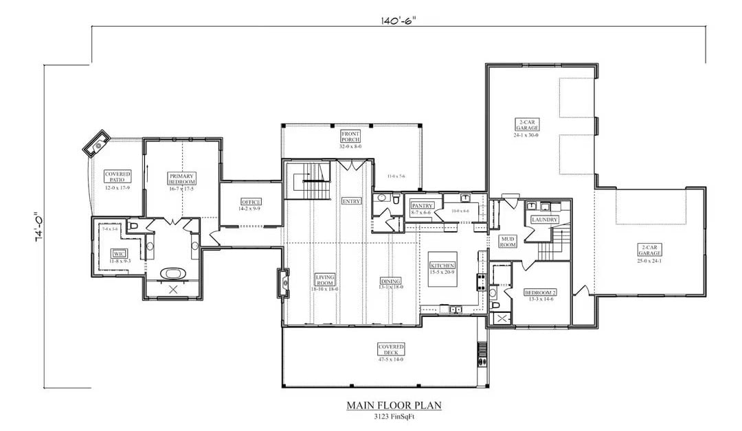 Main Level Floor Plan