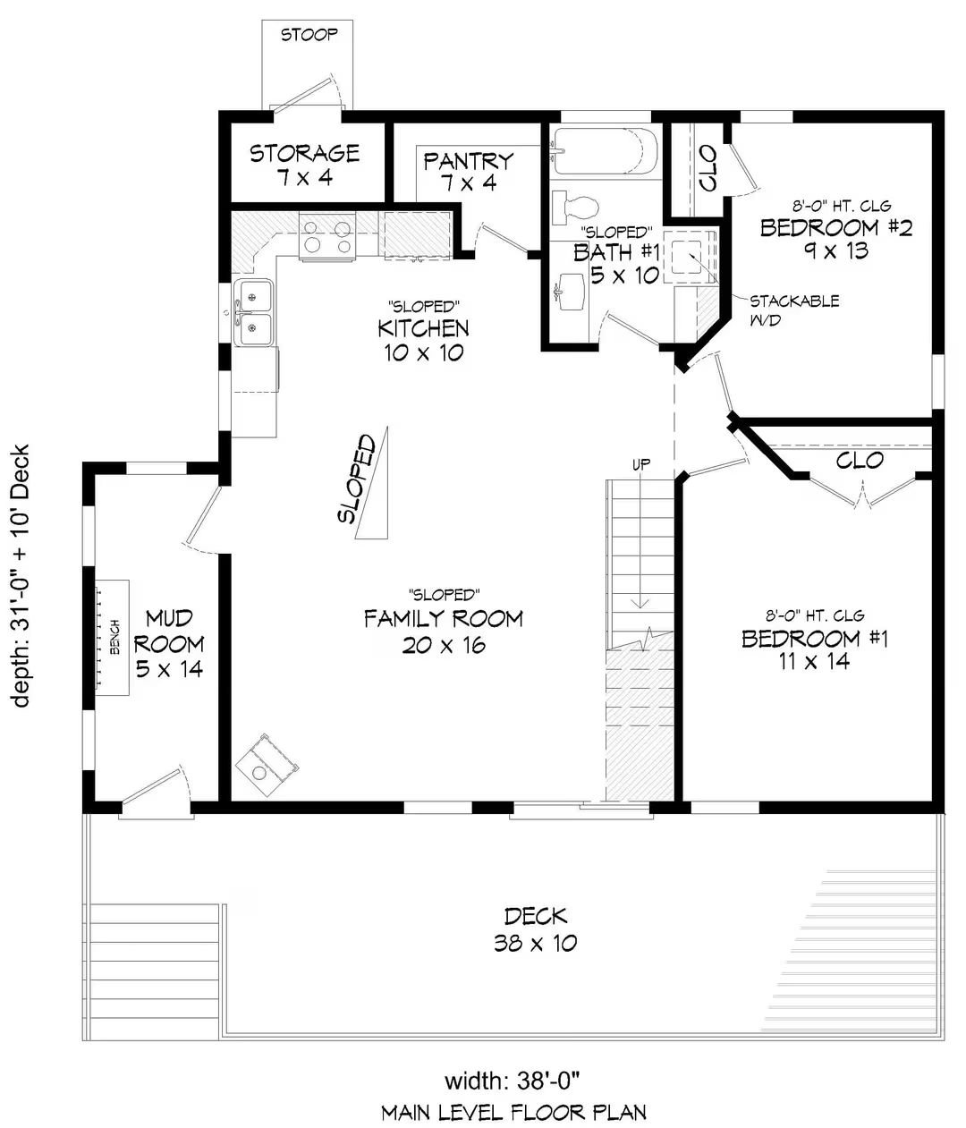 Main Level Floor Plan