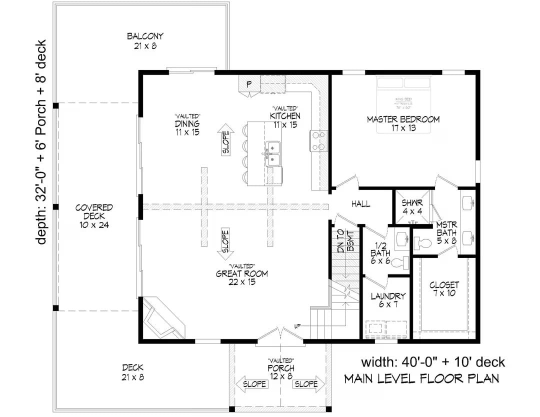 Main Level Floor Plan