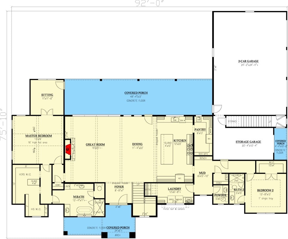 Main Level Floor Plan