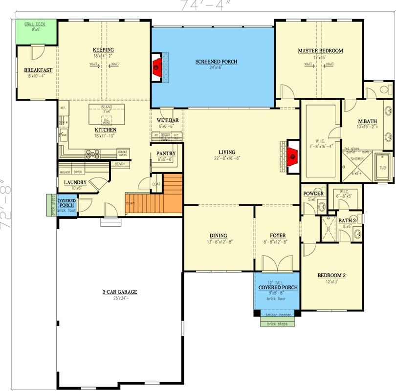 Main Level Floor Plan