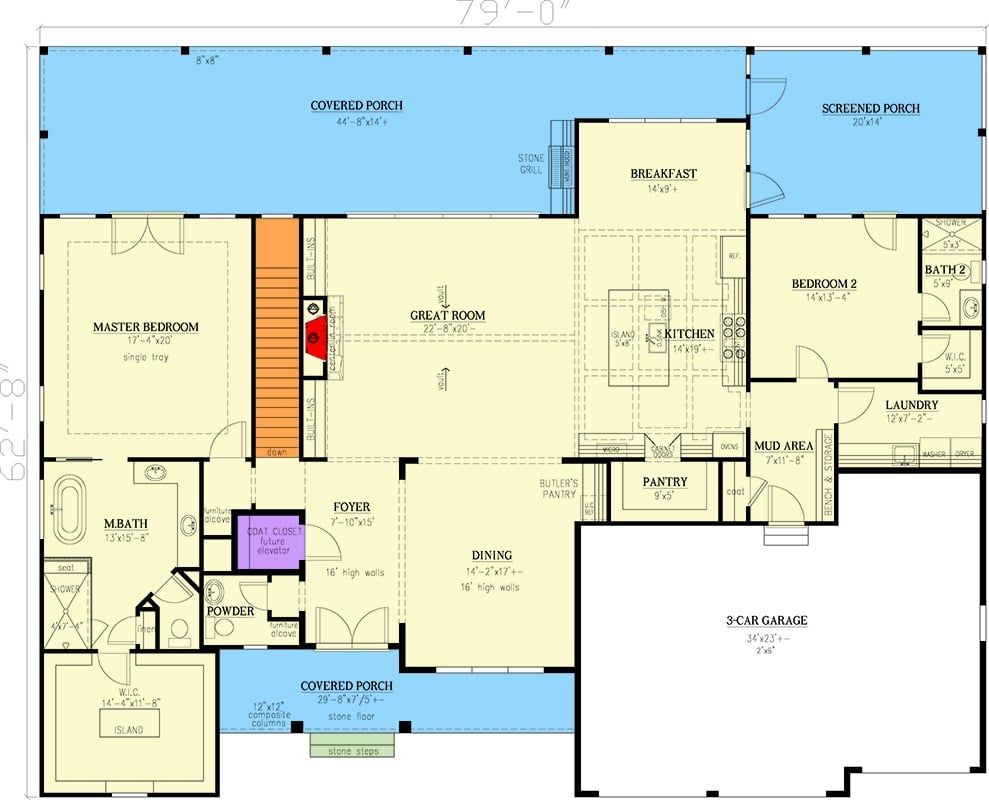 Main Level Floor Plan