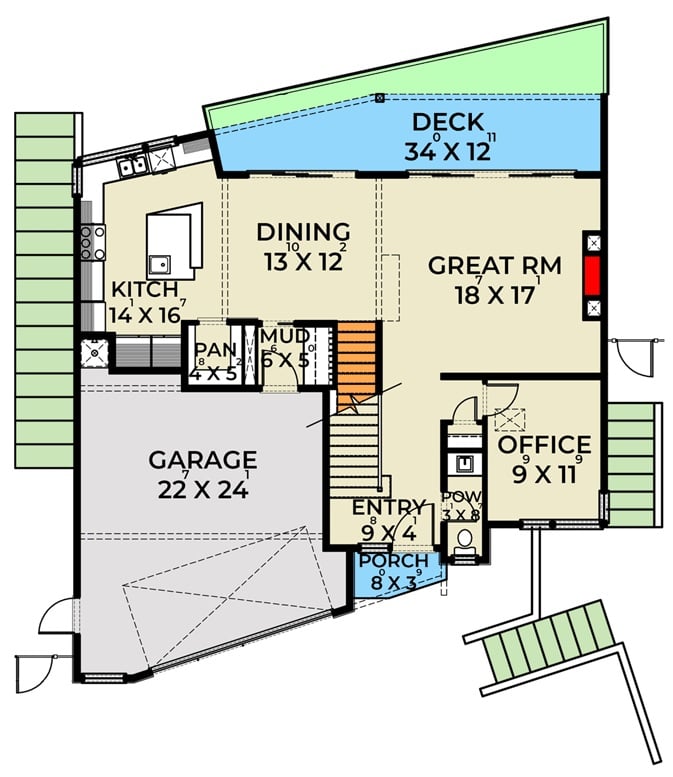 Main Level Floor Plan