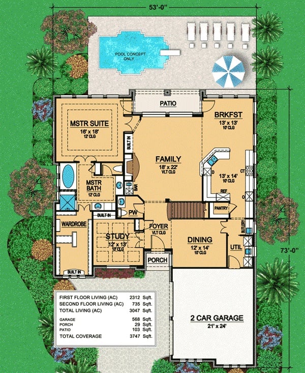 Main Level Floor Plan