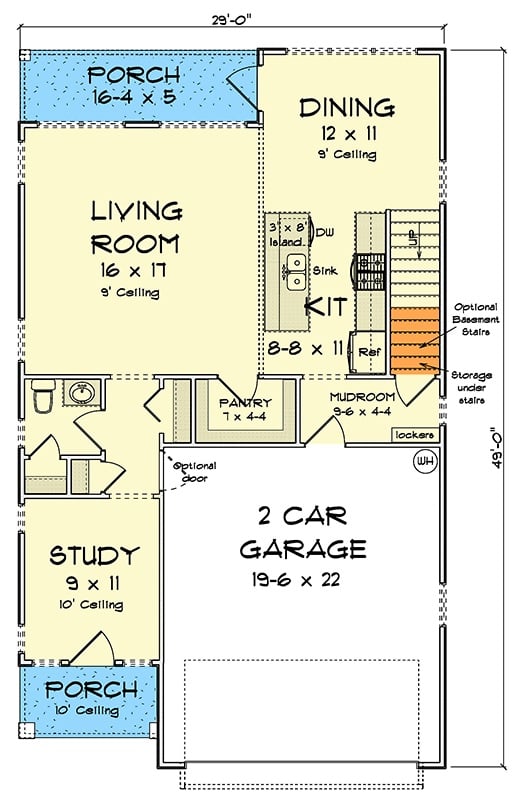 Main Level Floor Plan