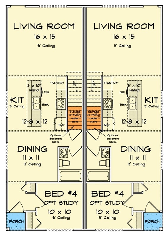 Main Level Floor Plan