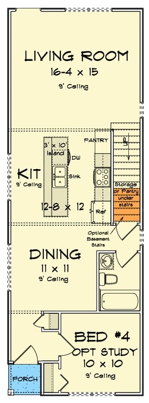 Main Level Floor Plan