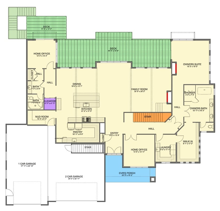 Main Level Floor Plan