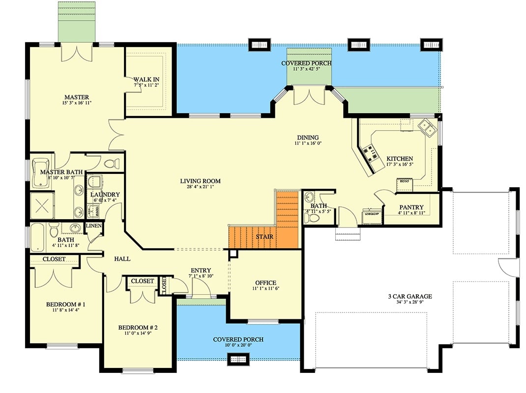 Main Level Floor Plan