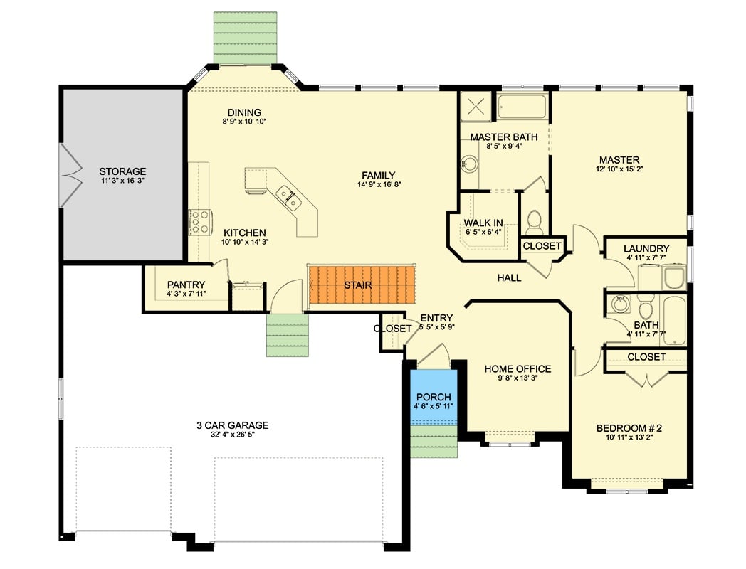 Main Level Floor Plan