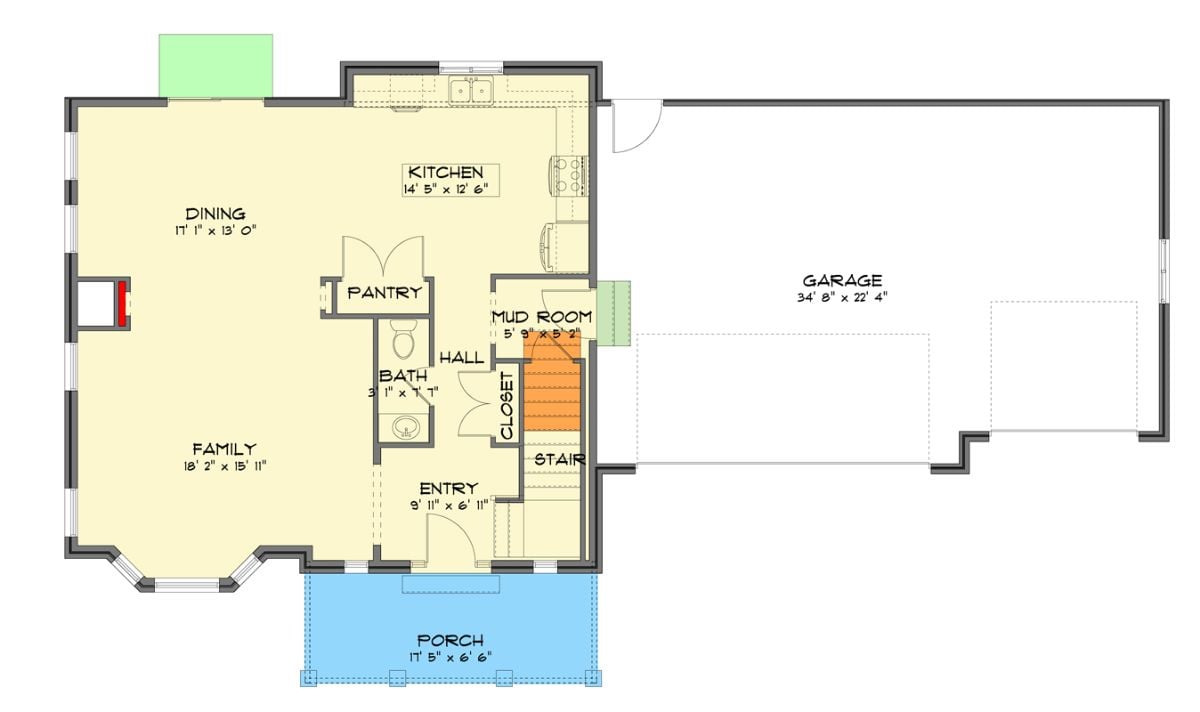Main Level Floor Plan