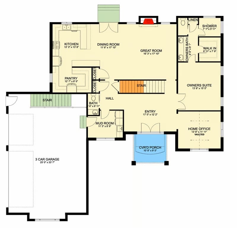 Main Level Floor Plan