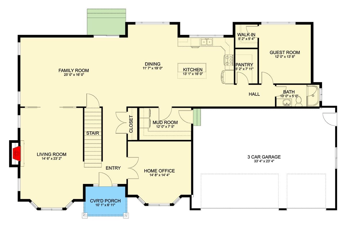 Main Level Floor Plan