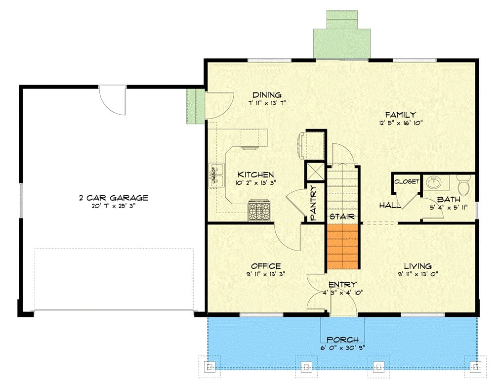 Main Level Floor Plan