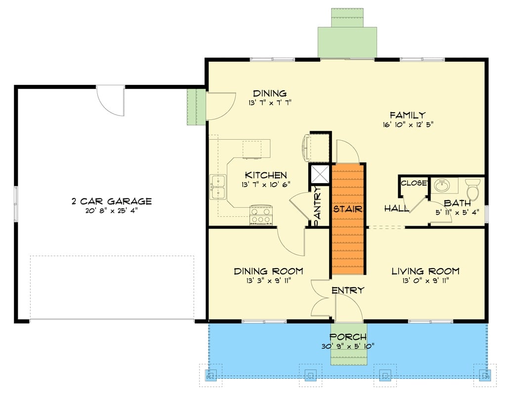 Main Level Floor Plan