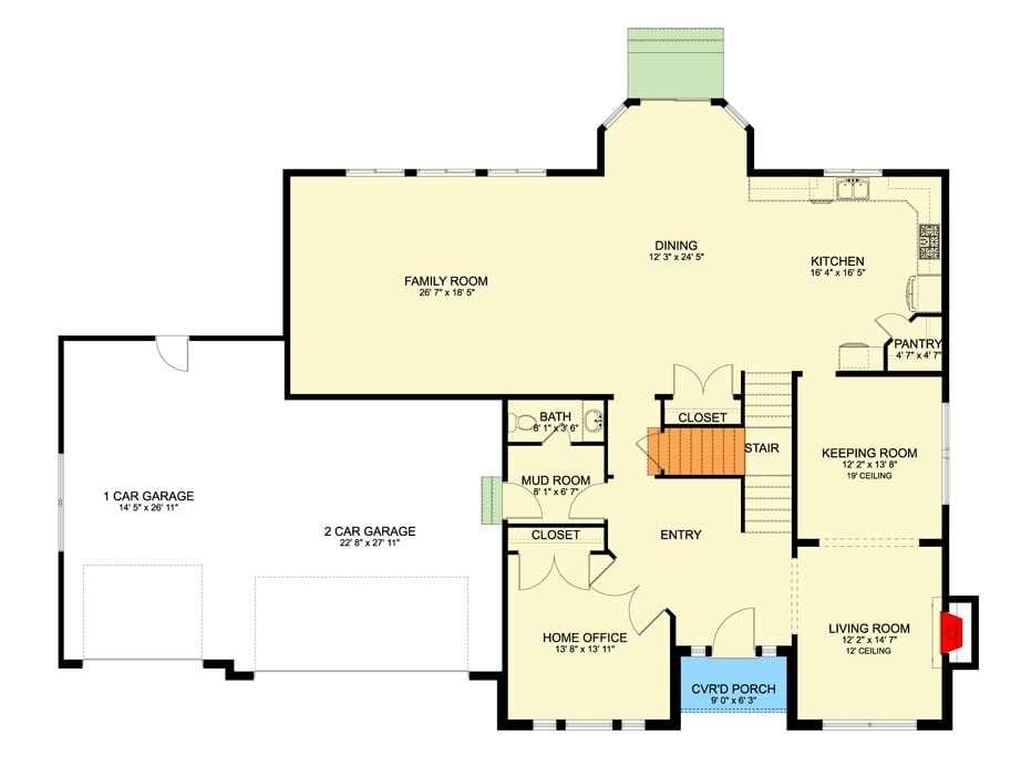 Main Level Floor Plan