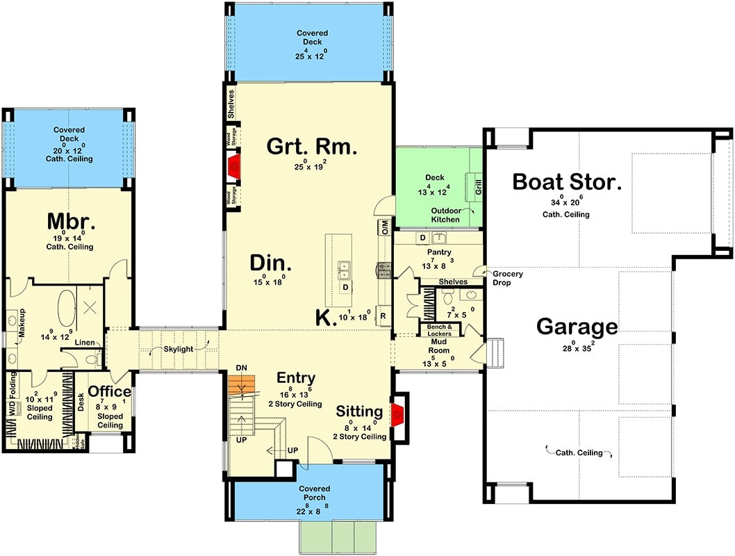 Main Level Floor Plan