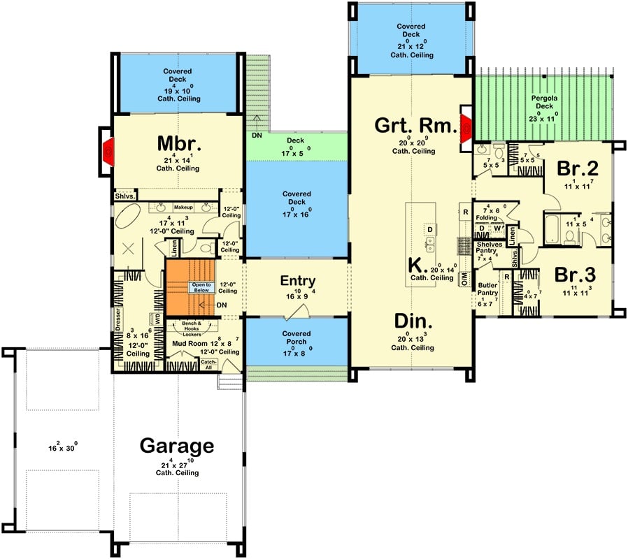 Main Level Floor Plan