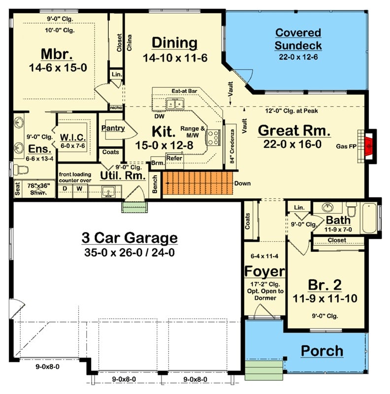 Main Level Floor Plan