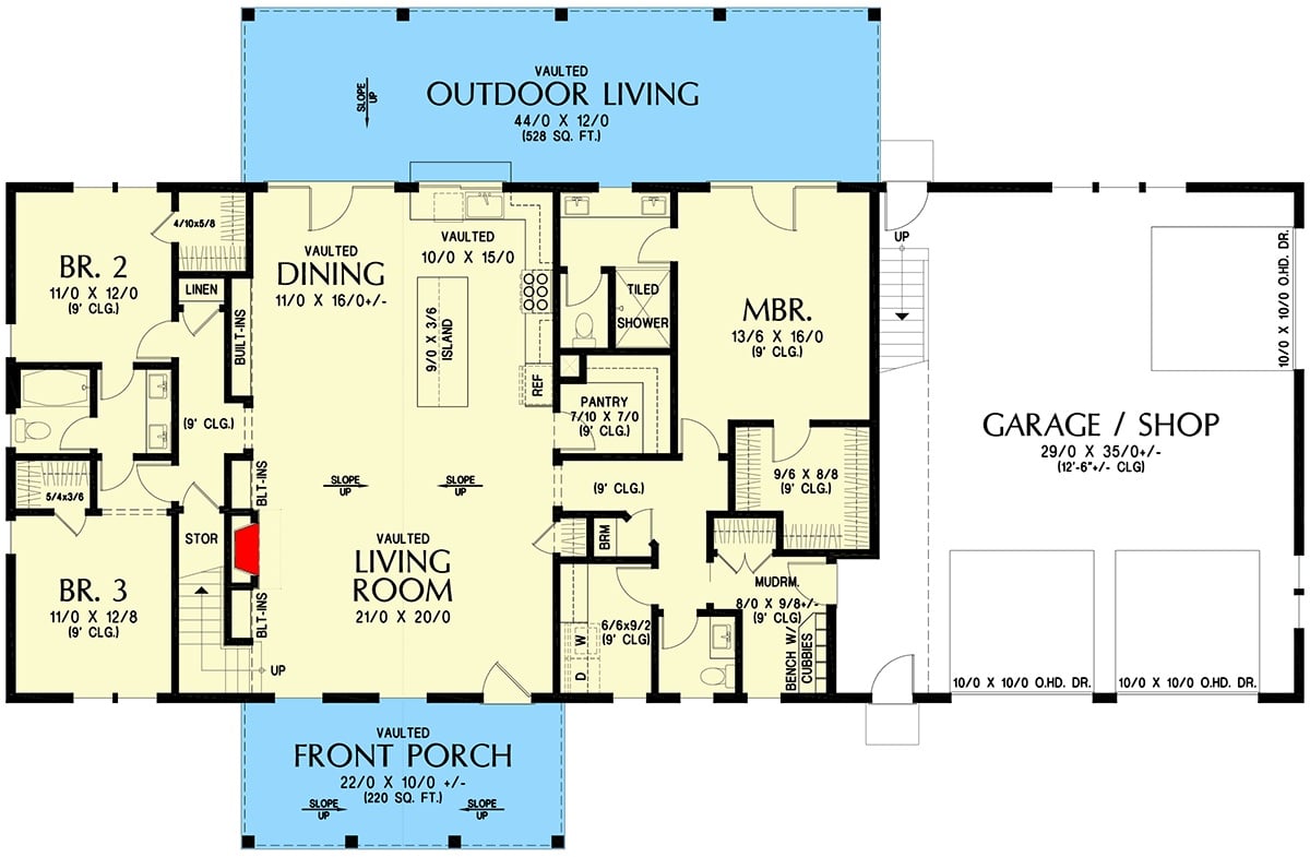Main Level Floor Plan