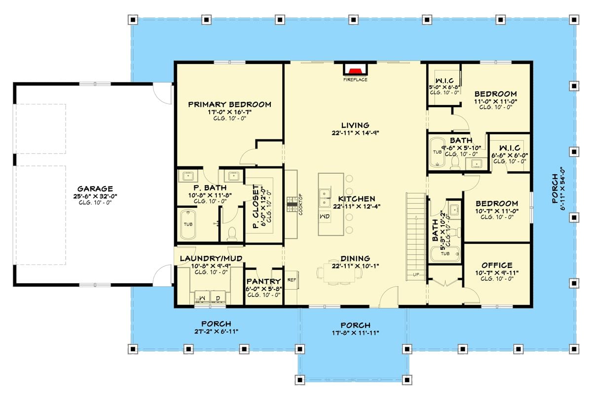 Main Level Floor Plan