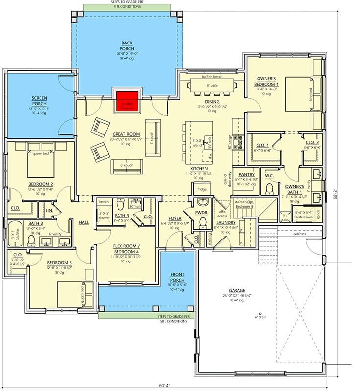 Main Level Floor Plan