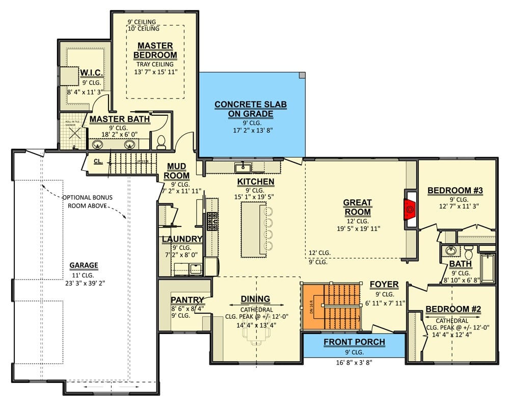 Main Level Floor Plan