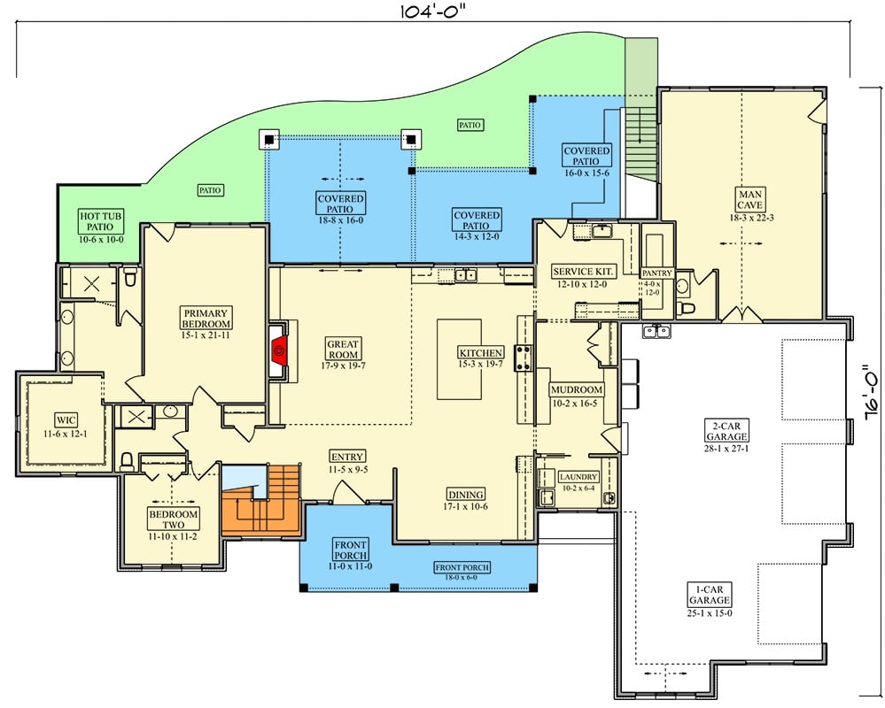 Main Level Floor Plan