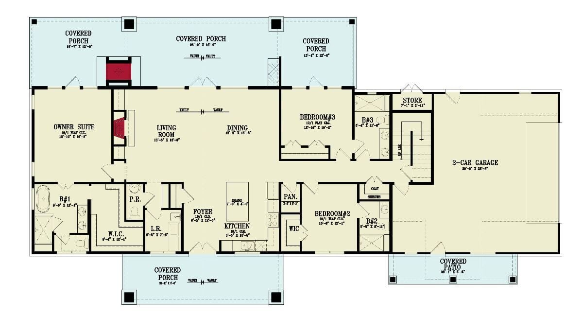 Main Level Floor Plan