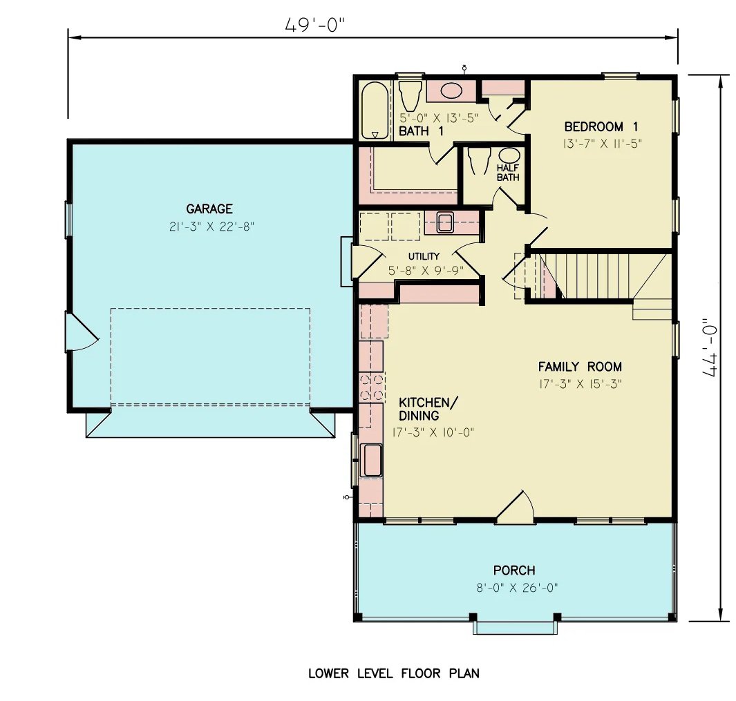 Main Level Floor Plan