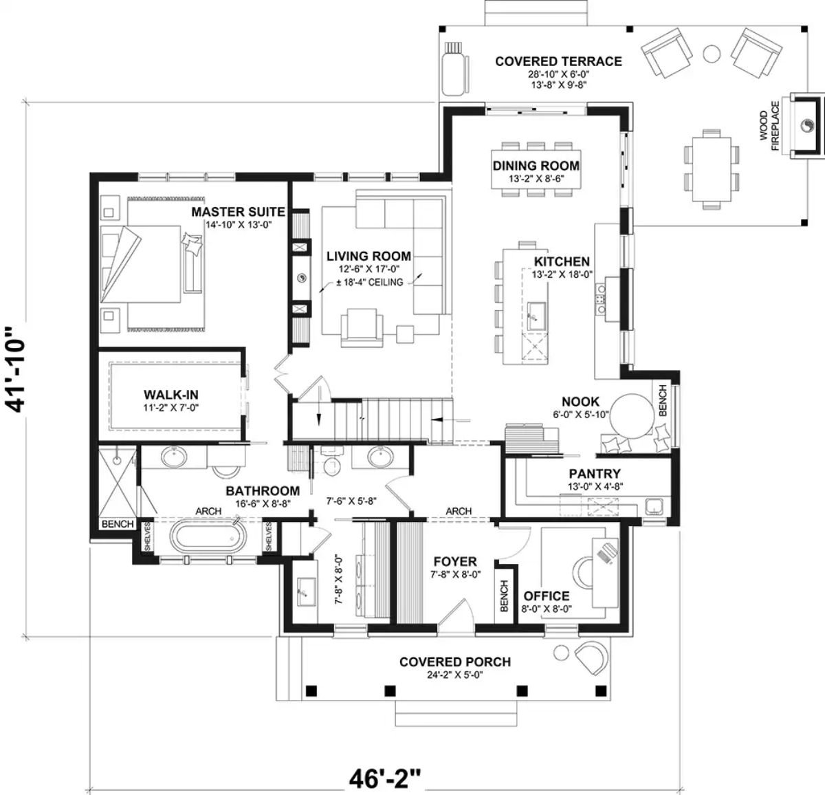 Main Level Floor Plan