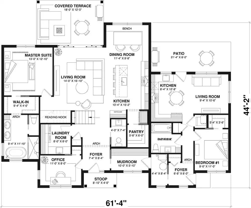 Main Level Floor Plan