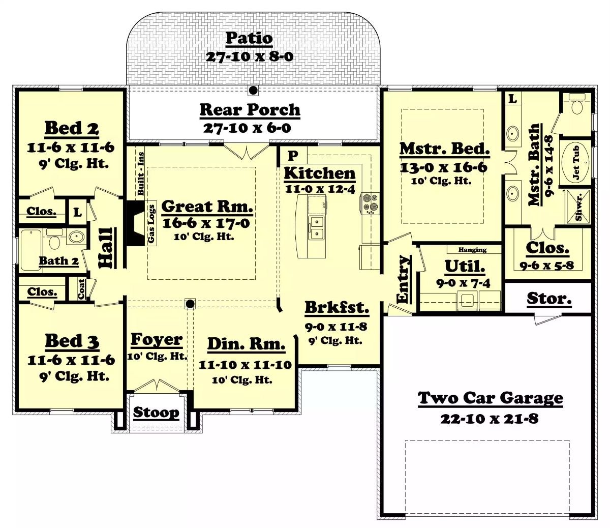 Main Level Floor Plan