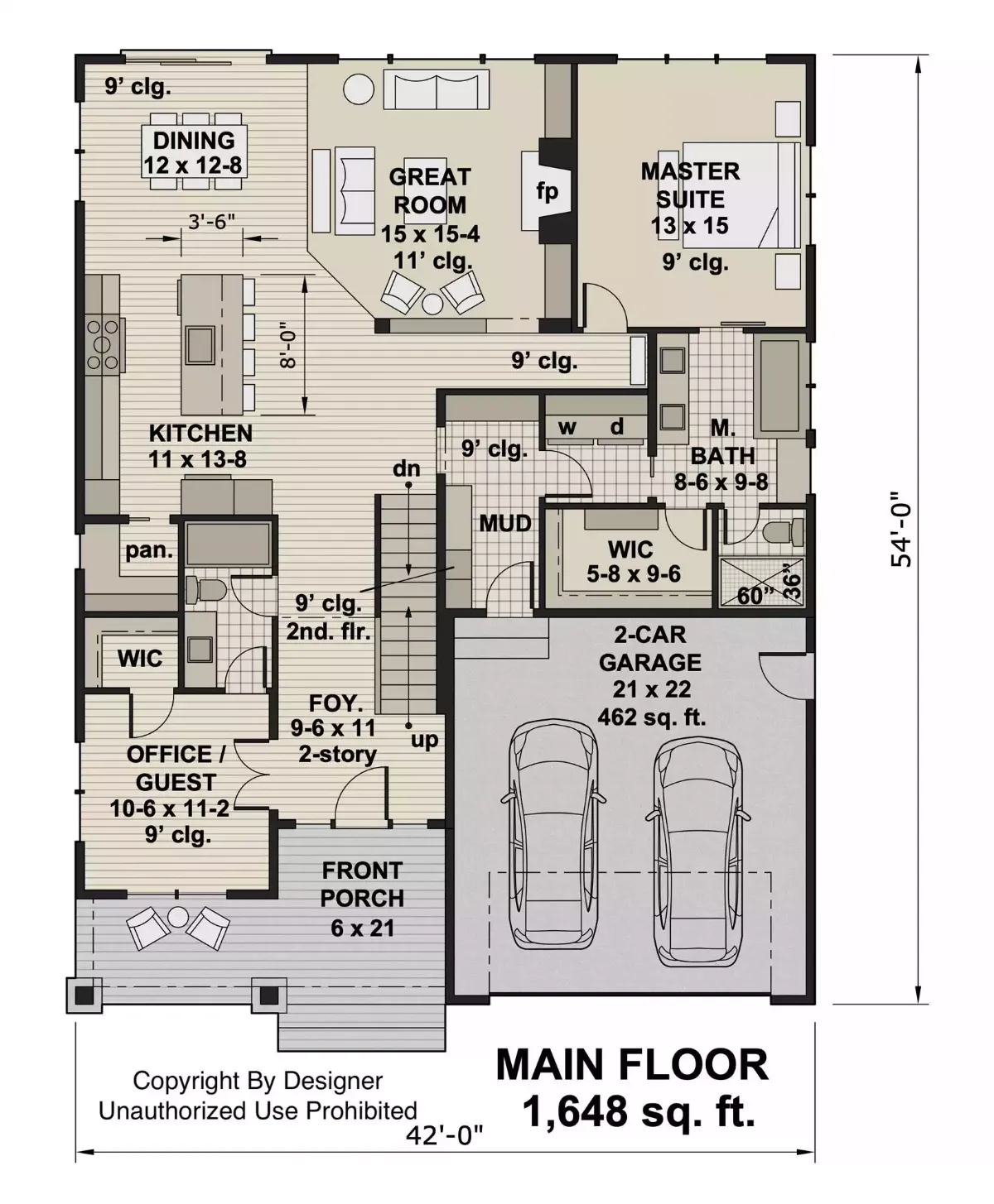 Main Level Floor Plan