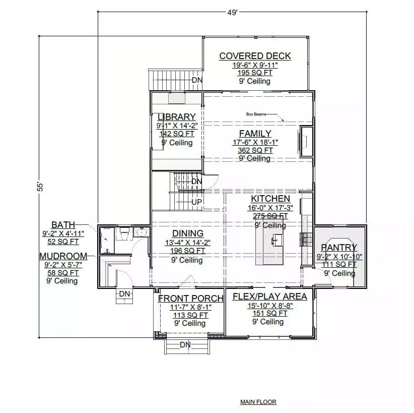Second Level Floor Plan