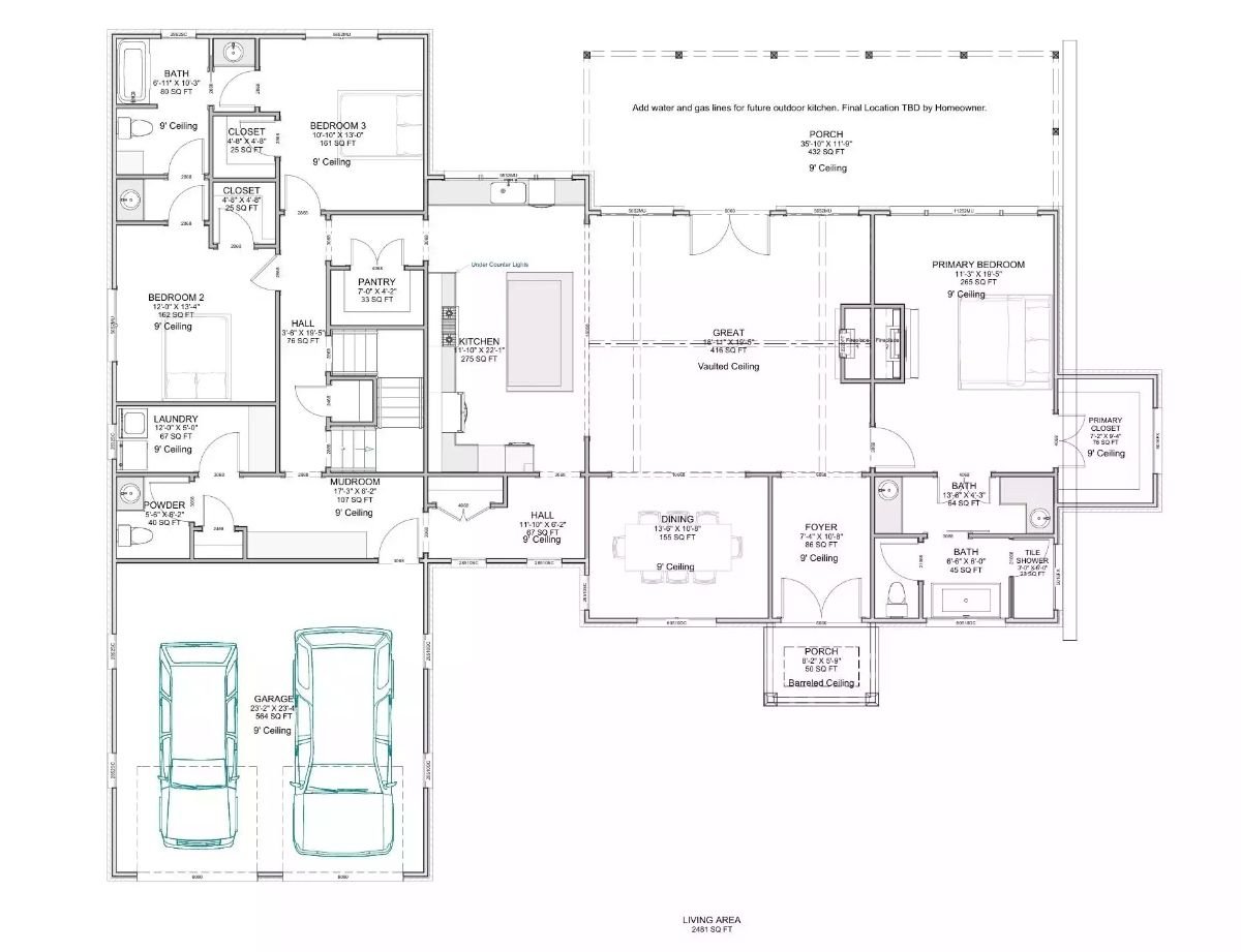 Main Level Floor Plan