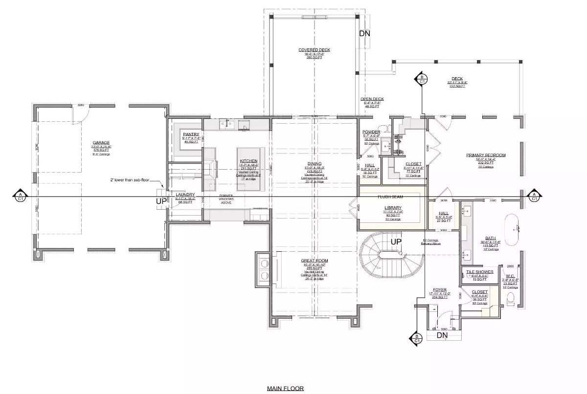 Main Level Floor Plan